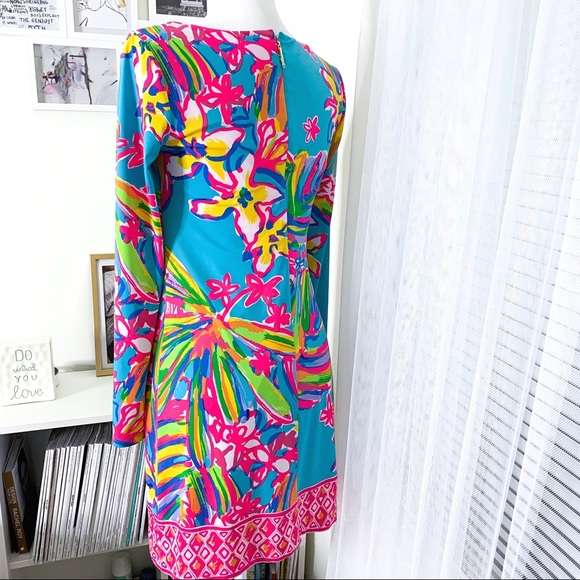 Lilly Pulitzer Fairfield Long Sleeve Tunic Dress S - Picture 2 of 8